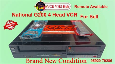 Vcr For Sell National NV G200 New Condition Remote Available Cash On