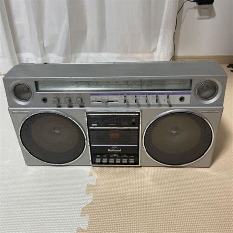 National Rx 5080 Stereo Fm Am 2 Bands Radio Cassette Tape Recorder Silver Ebay