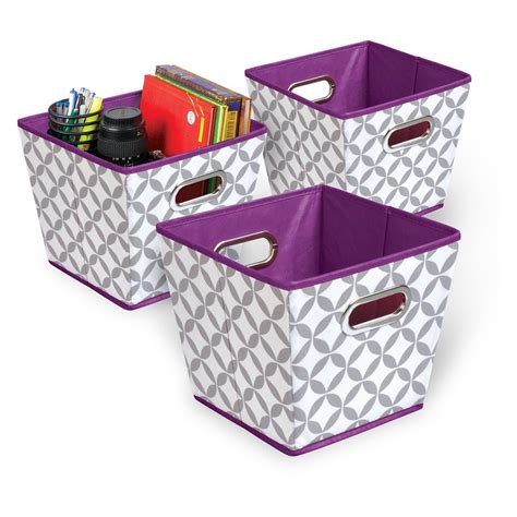 Bintopia Collapsible Fabric Closet Storage Bin 3 Pack