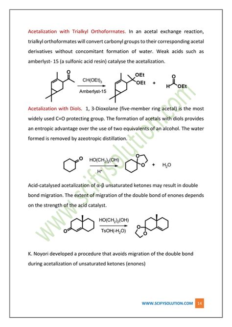 Protection And Deprotection Of Functional Groups And It Application In Organic Chemistry