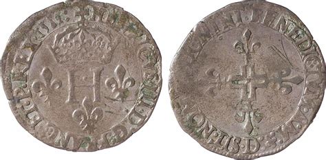 NumisBids INumis Mail Bid Sale 47 Lot 163 Henri III Double Sol