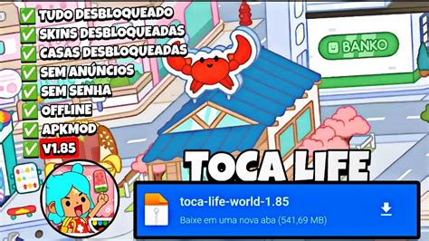 Download Toca Life World Com Tudo Desbloqueado V1 85 Atualizado 2024 Youtube