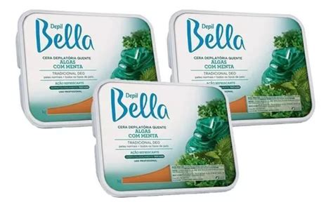 Cera Quente Em Barra Depil Bella 1kg Algas Menta 03 Un MercadoLivre