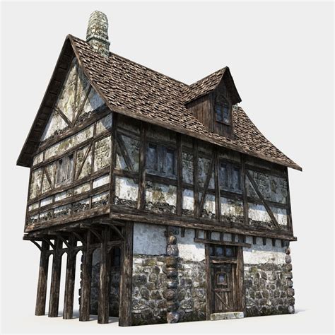 Medieval House 1 3d Model 59 Max Free3d