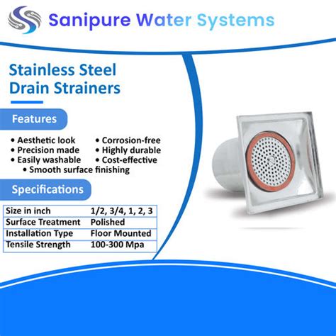 Stainless Steel Drain Strainers At Best Price In Mumbai Sanipure