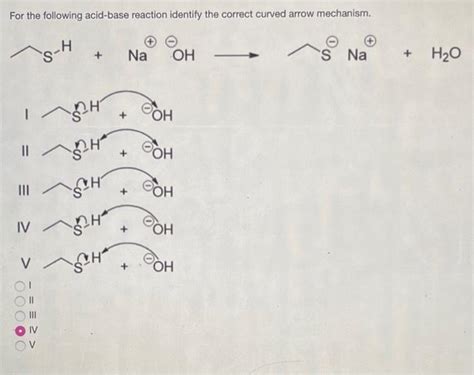 Solved For The Following Acid Base Reaction Identify The