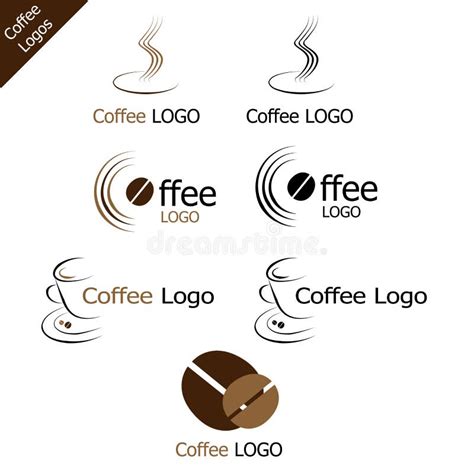 Compagnie De Café Logo Et Marque Pour Le Café Illustration Stock