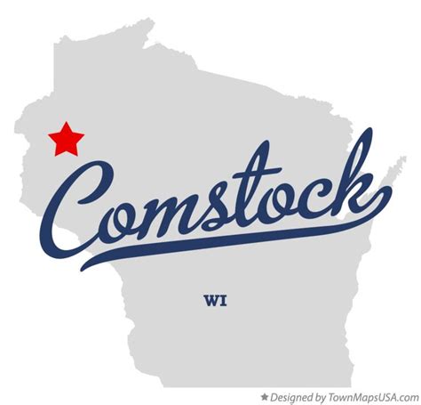 Map of Comstock, WI, Wisconsin