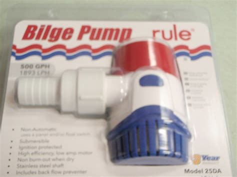 Bilge Pump Rule Da Gph Volt Marine Boat Lph V Year