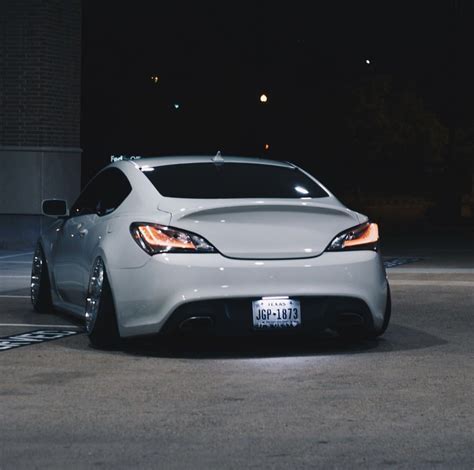 Slammed Hyundai Genesis Coupe With All Chrome Tail Lights Hyundai