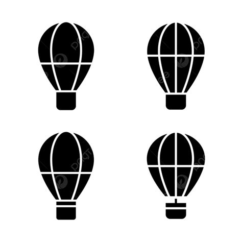 Hot Air Balloon Silhouette PNG Free Silhouette Of Hot Air Balloon Isolated Basket High PNG