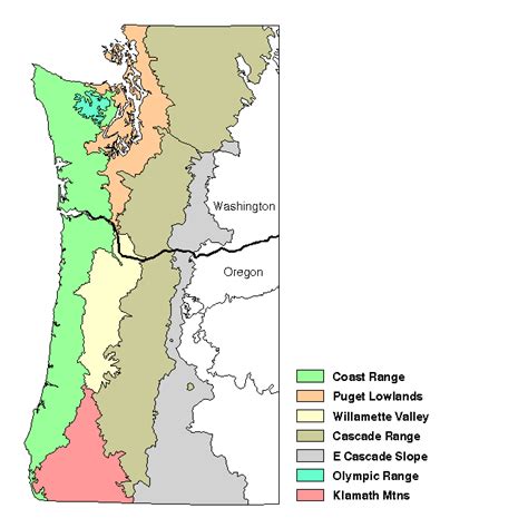 Coastal Mountains Map