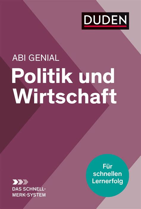 Abi Genial Politik Und Wirtschaft Das Schnell Merk System Wirtschaft