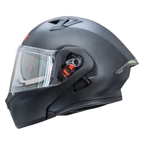 Casco Abatible Ich Doble Visor Negro Mate Luegopago