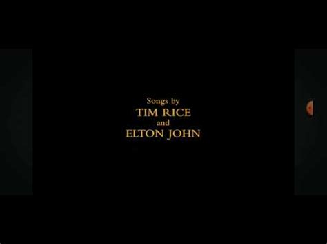 The Lion King End Credits Part Youtube