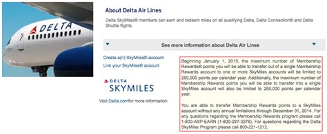 Delta Skymiles Limiting Membership Rewards Points Transfers One Mile