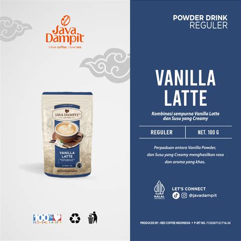 Jual Bubuk Vanilla Latte Powder Drink G G Shopee Indonesia