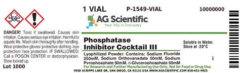 P Vial Phosphatase Inhibitor Cocktail Iii Vial