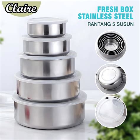 Jual Fresh Box Stainless Steel Rantang Susun Shopee Indonesia