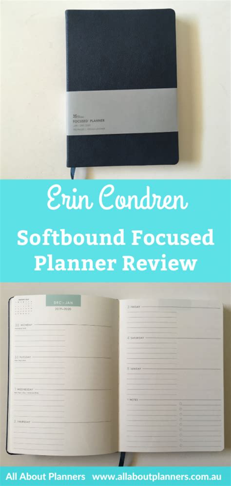 Erin Condren Focused Planner Review Softbound Version All About