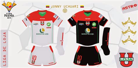 Design Futbol Kits LDU Loja 2014 Copa Pilsener