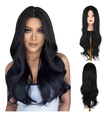 Peruca Lace Wig Organica Premium Levemente Ondulada Cm Frete Gr Tis