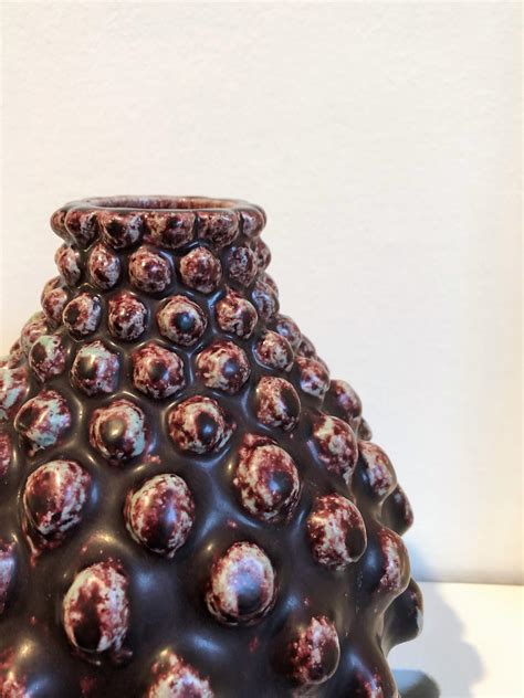 Axel Salto Vase In Budding Style And Oxblood Glaze For Royal