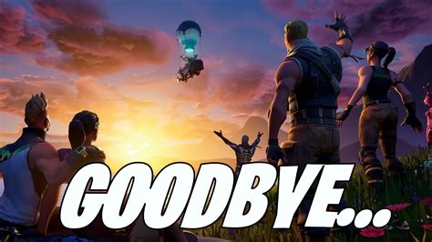 Goodbye Fortnite Storyline Youtube