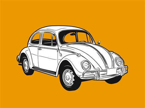 Vw Beetle Vector At Vectorified Collection Of Vw Beetle Vector