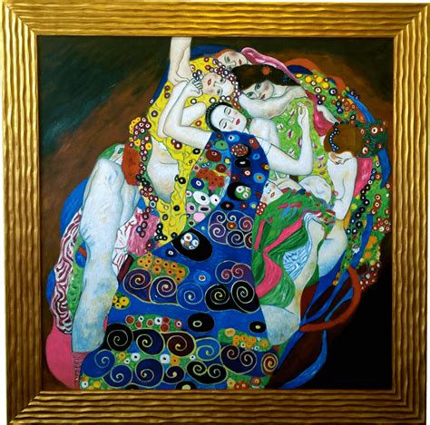 Gustav Klimt La Vergine Arte Line Riproduzione Copie D Autore