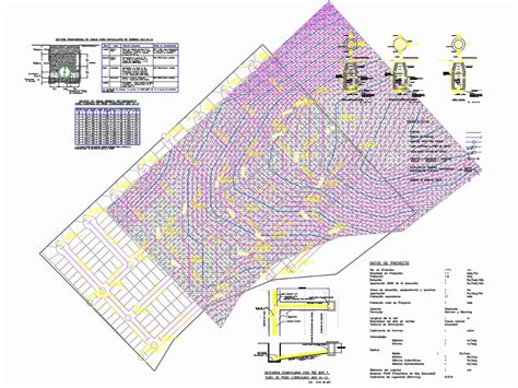 Red De Alcantarillado Sanitario En Autocad Cad 1 03 Mb Bibliocad