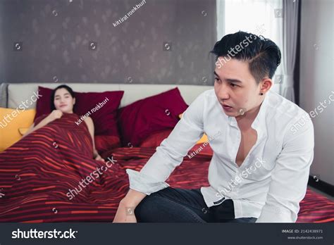 Handsome Man Serious After Sex Girl Stock Photo 2142438971 Shutterstock