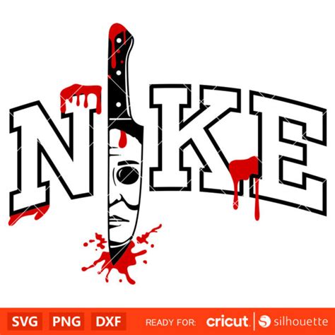 Nike Michael Knife Svg Dripping Blood Svg Horror Movie Svg Halloween