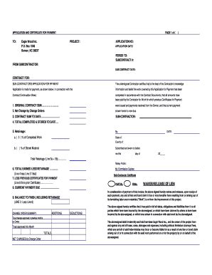 Fillable Online Subcontractor Billing Form Xls Fax Email Print Pdffiller