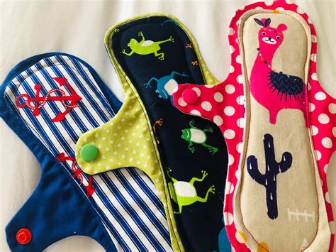 Pack Of X Inches Reusable Sanitary Pad Handmade Eco Etsy