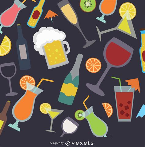 Descarga Vector De Fondo De Bebidas