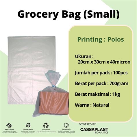 Jual Kantong Singkong Ramah Lingkungan Grocery Small Polos Eco Friendly