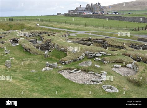 Jarlshof ruins, Sumburg, Shetland, Scotland, UK Stock Photo - Alamy