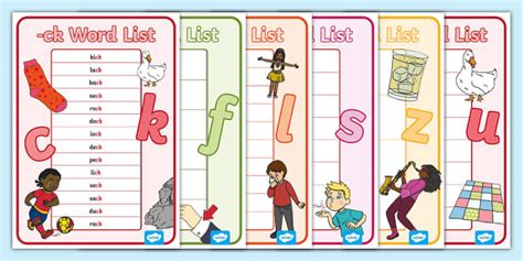 Digraph Word List Bumper Pack L Enseignant A Fait Twinkl