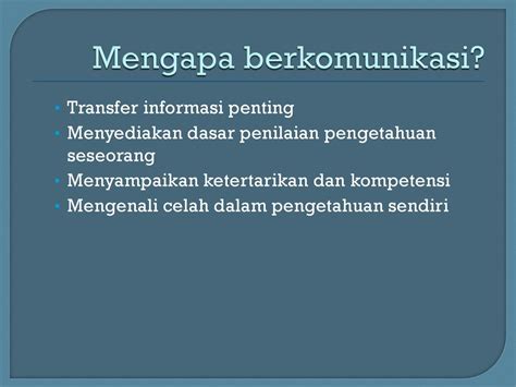 Komunikasi Indria Hapsari Ppt Download