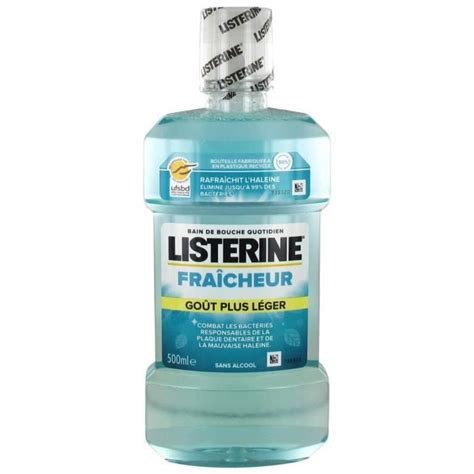 Listerine Bain De Bouche Fra Cheur Intense Menthol Ml Cdiscount