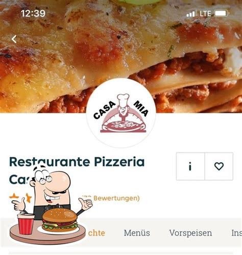 Speisekarte Von Pizzeria Casa Mia Marktsteft