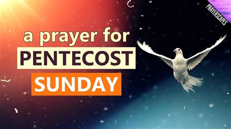 Prayer for Pentecost Sunday - YouTube