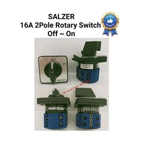 Salzer Rotary Switch A Pole Off On Isolator Selector Switch Model