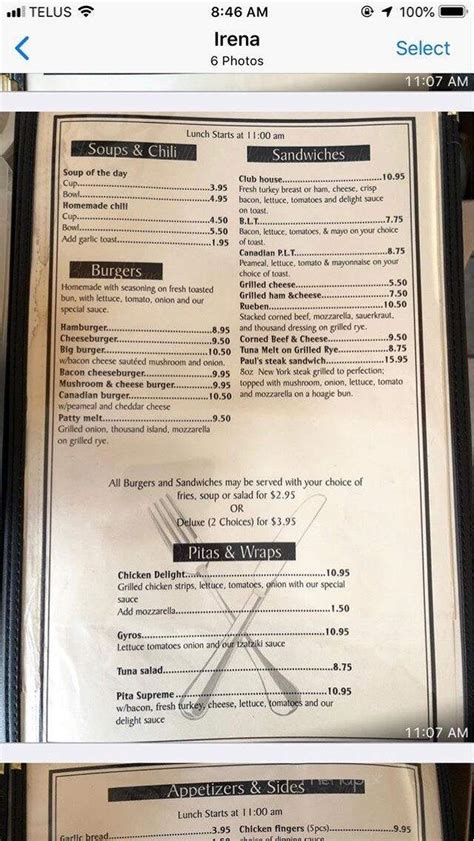 Menu Of Pauls Kitchen In Windsor On N8x 1t5