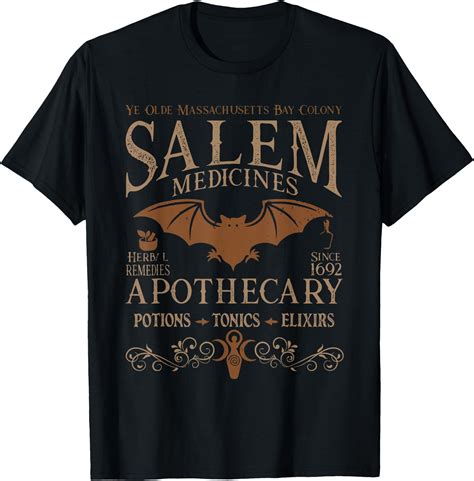Hot Trending Kiraa Tee With Salem Medicines Apothecary Witch Spooky Season Unisex S 5Xl T Shirt