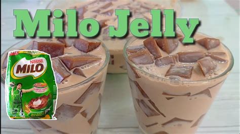 MILO JELLY SALAD Recipe Chocolate Jelly Recipe Filipino SUMMER