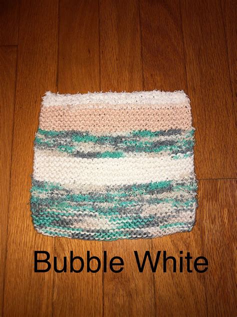 Knit Handmade Dishcloth With Scrubby - Etsy