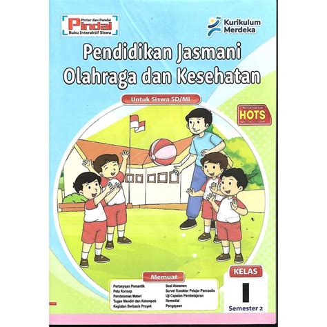 Jual Buku LKS PJOK Kurikulum Merdeka Kelas 1 SD MI Semester 2 Shopee