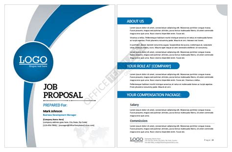 10 Free Job Proposal Templates With Cover Pages In MS Word